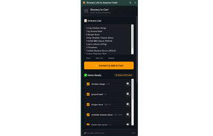 Grocery to Cart screenshot 1