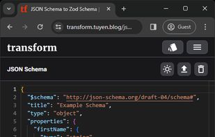 JSON to Zod - Mobile