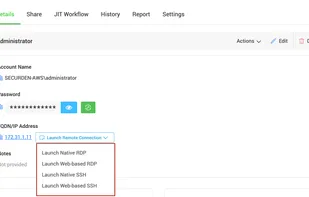 Launch remote connections (RDP, SSH, SQL)