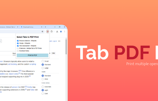 Multiple Tab to PDF Printer screenshot 1