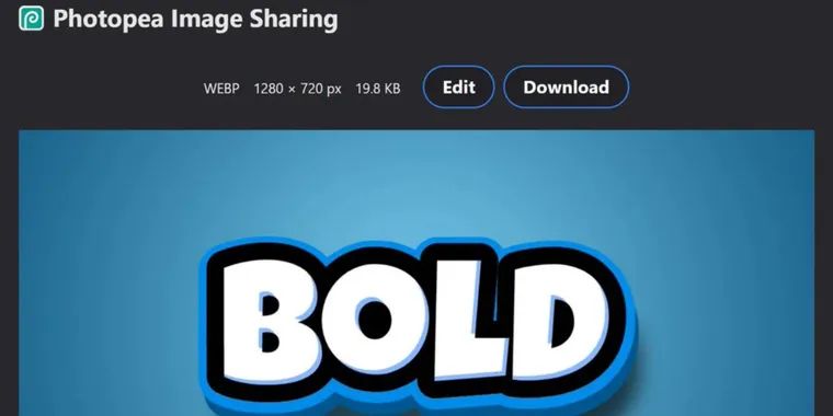 PhotoPea adds free background remover and share via link options image
