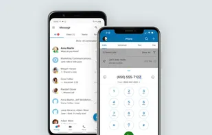 Android and iPhone interface