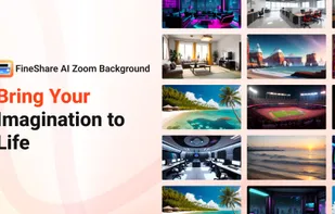 FineShare AI Zoom Background Generator screenshot 1