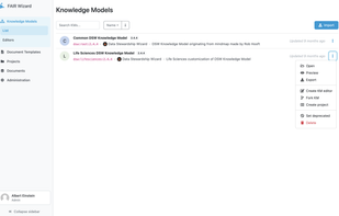 List of Knowledge Models