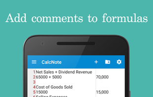 CalcNote screenshot 1