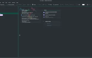 Welcome page with a black theme.