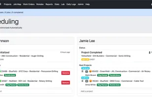 Driller Scheduling Page