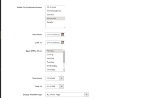Magento 2 CMS Display Rules Extension screenshot 3