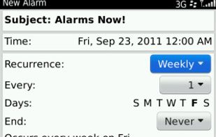 Weekly Alarm