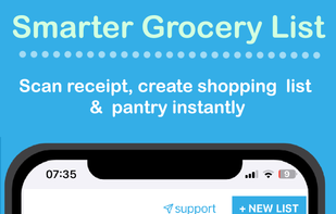 Smarter grocery list: Scan list to create a shopping list and pantry instantly