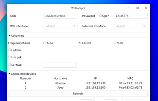 Linux Wifi Hotspot screenshot 1