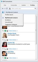 Find your network directly in the Microsoft Outlook sidebar.