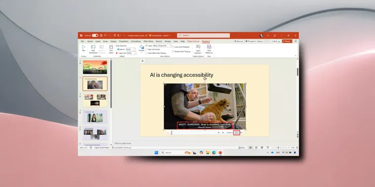 Microsoft PowerPoint Adds SRT File Support for Captions and Subtitles image