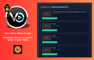 Video Downloader Pro's button will show any page with detected downloadable videos.