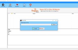 Regain OST to Office 365 Migration Tool screenshot 1