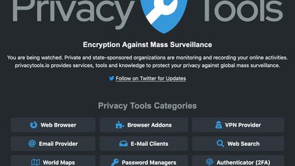 PrivacyTools.io screenshot 1