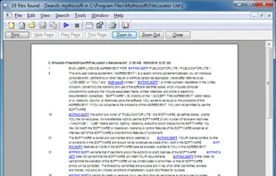 Print preview allows you to check your results before printing: