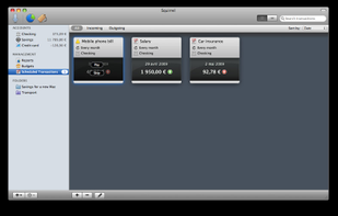 Transactions list view