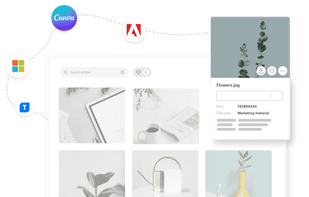 With integrations and API you can work with your files from only one place