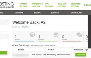 A2 Hosting screenshot 1