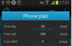 Call sms data monitor counter screenshot 2