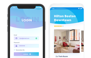 All of your existing functionality such as login portals will work in your mobile app.