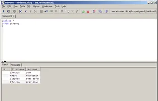 SQL Workbench/J screenshot 1