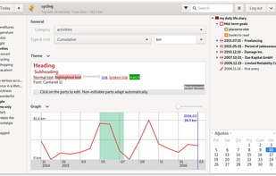 Lifeograph screenshot 1
