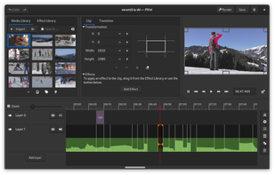 Pitivi screenshot 1