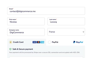 Checkout Page Minimal Fields: Streamlined, conversion-focused checkout experience.