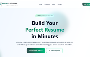 PrimeCVBuilder screenshot 1