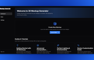 Mockup Generator Dashboard
