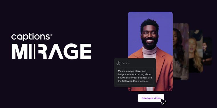 Captions launches new foundation model for video creation with hyper-realistic UGC & ads image