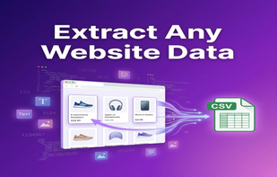 Turn any webpage into structured data with point-and-click extraction.