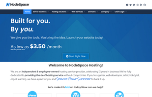 NodeSpace Hosting Home Page