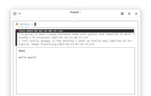 FuzPad screenshot 1