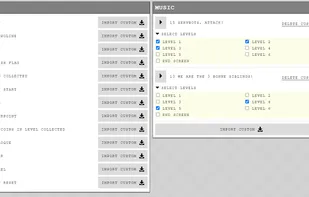 Sound & Music import screen