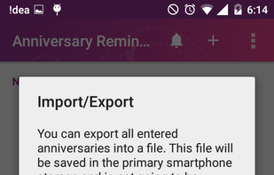 Anniversary Reminder screenshot 1