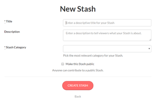 Create your own Stash