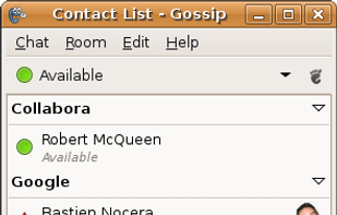 GNOME Gossip screenshot 1