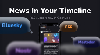 Openvibe expands its decentralized social feed with support for RSS news sources image