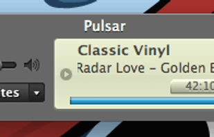 Pulsar's mini-mode saves space on your screen.