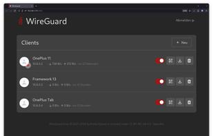 WireGuard Easy screenshot 1