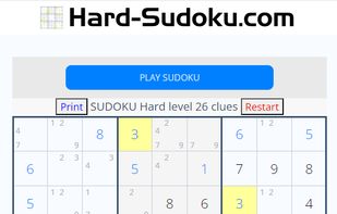 Hard Sudoku screenshot 2