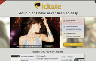 Pickate Landing Page