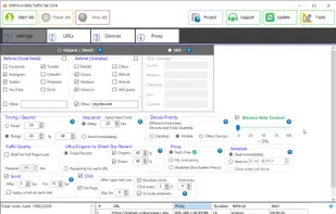 controls referrals, social networks and timing