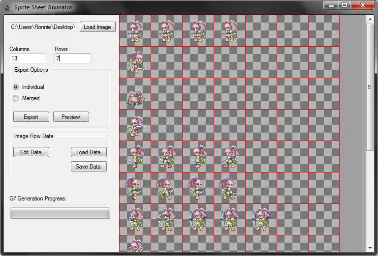 Online GIF to sprite sheet converter