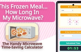 This Frozen Meal... How Long In My Microwave? The Handy Microwave Time-Saving Calculator