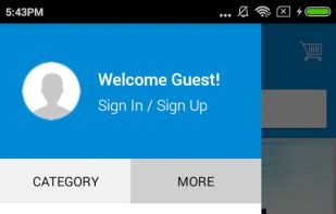 Elite Grocery App - Home page