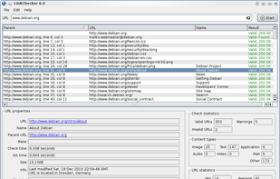 LinkChecker screenshot 1